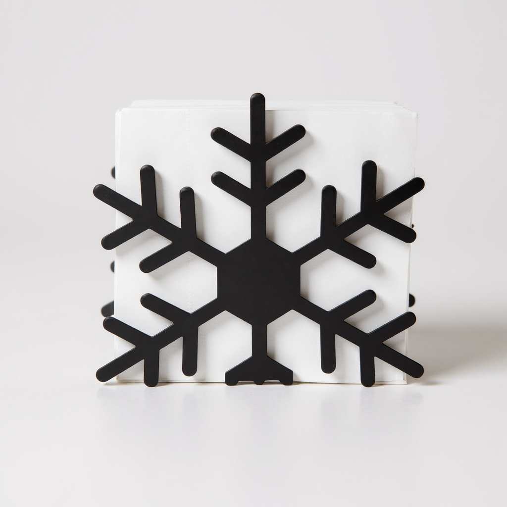 ELKAT Kar Tanesi Deliksiz Metal Peçetelik