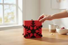 ELKAT Kar Tanesi Delikli Metal Peçetelik