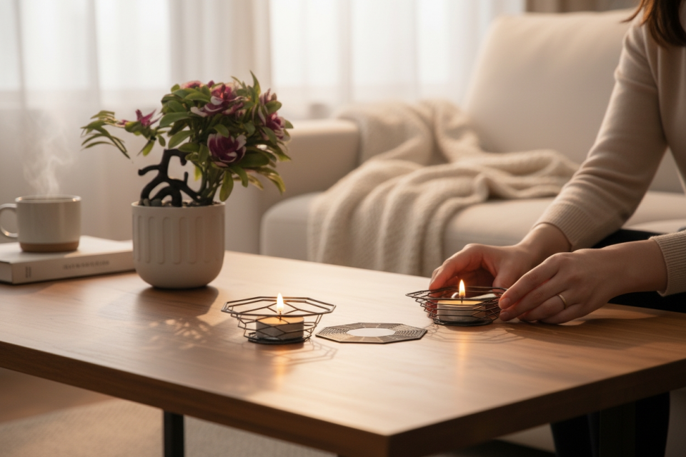 ELKAT Sekizgen Metal Mumluk