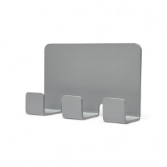 KUAS Yapışkanlı Metal Üçlü Havlu Askısı