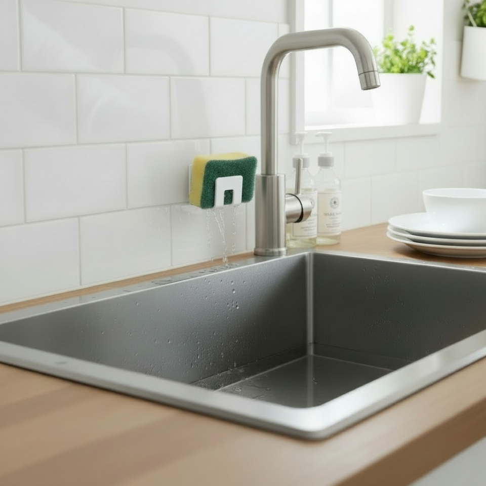 Çelik Bulaşık Süngeri Tutucu