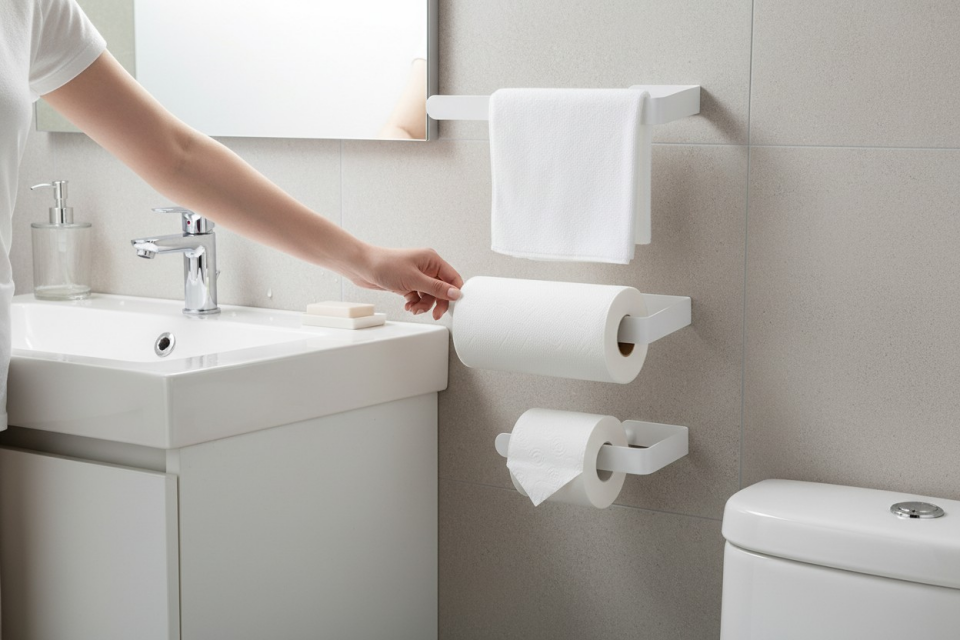 ASSE Rulo Havluluk - Tuvalet Kağıtlığı Yapışkanlı 3’lü Havluluk Seti