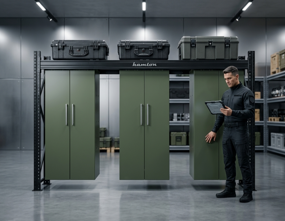 Hamton SkyLine ™ Structura 6 - Üstten Raylı Modüler Depolama Sistemi