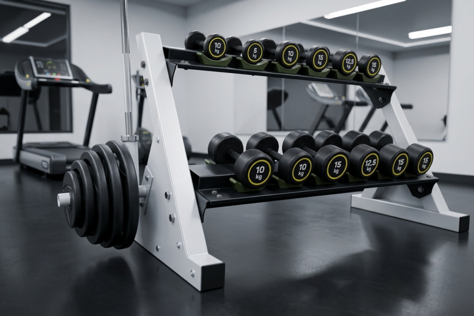 Hamton FitLine Rack 120 - İki Katlı Metal Dambıl Standı