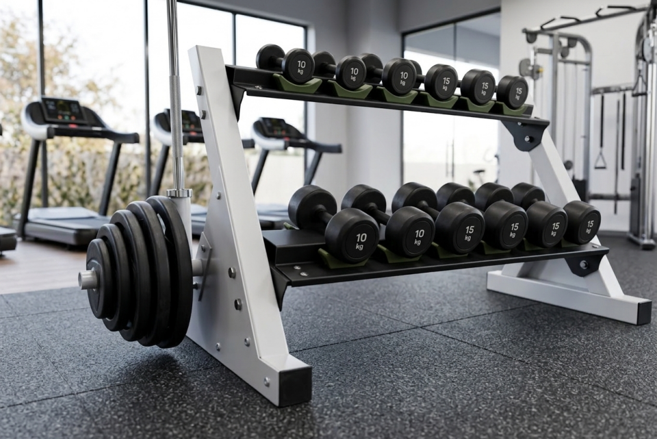 Hamton FitLine Rack 120 - İki Katlı Metal Dambıl Standı