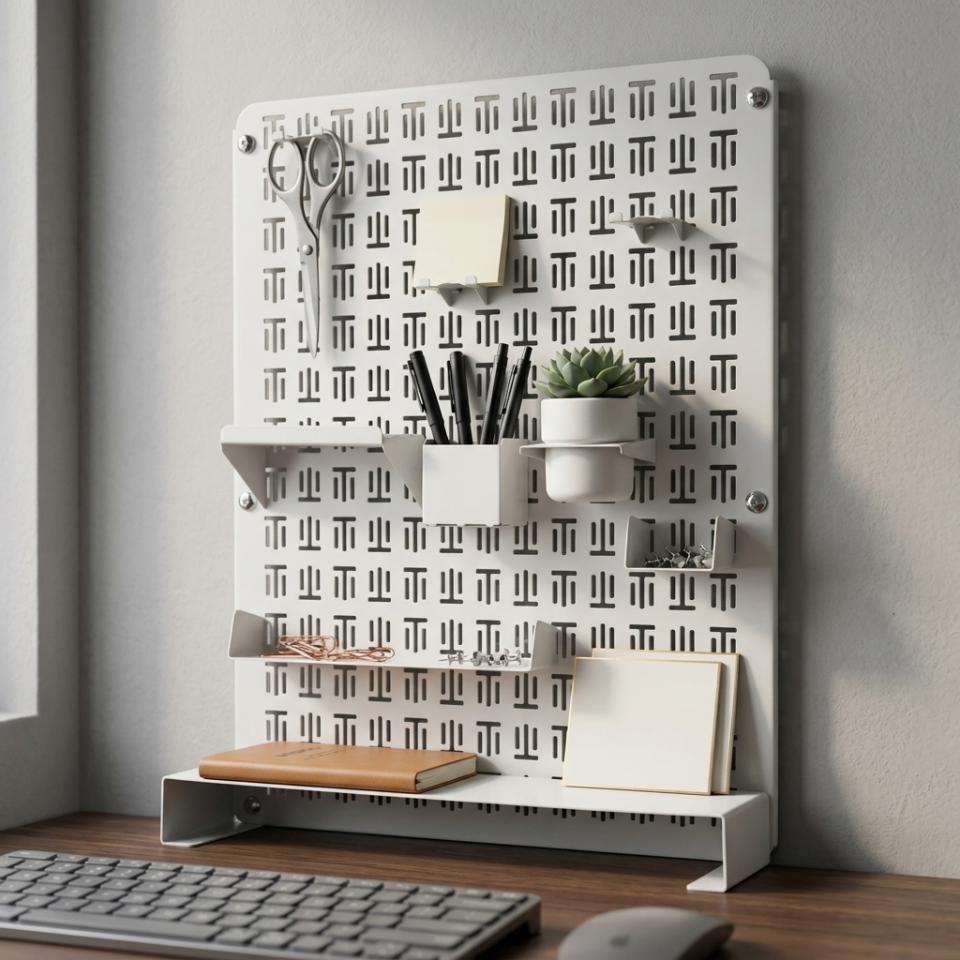 Hamton OfficeBoard Table 7050 - Metal Masa Organizeri Beyaz