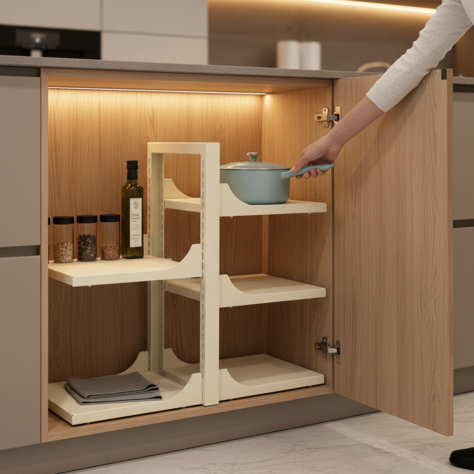 Hamton VersaShelf Duo 35 – Dolap İçi Organizer Raf