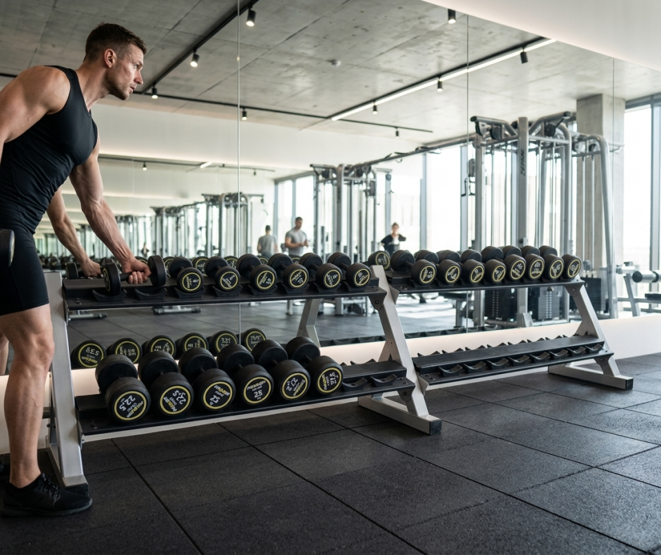 Hamton FitLine DuoRack 180 - Çift Sıralı Dambıl Standı