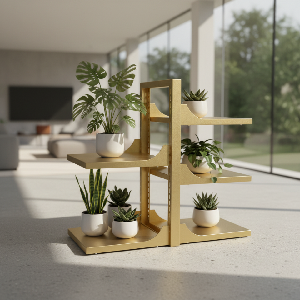 Hamton VersaShelf DecoRack - Dekoratif Metal Raf