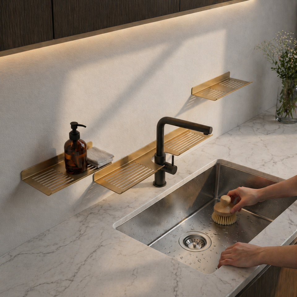 Hamton Linea Shelf RFO - Mutfak Banyo Raf Organizeri