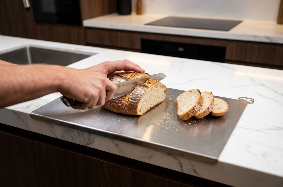 Hamton InoxLine ChefBoard 45 - Paslanmaz Kesme Tahtası