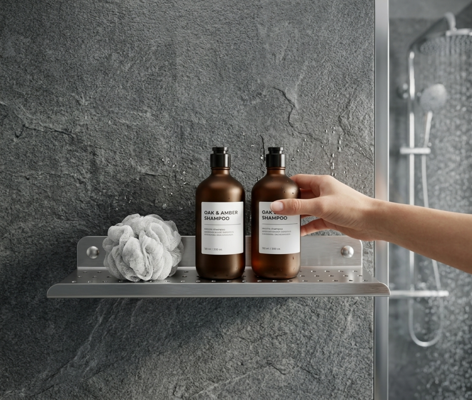 Hamton InoxLine DSR30 - Paslanmaz Banyo Rafı