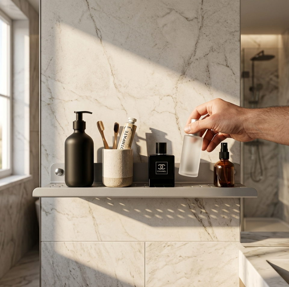 Hamton DSR30 - Boyalı Banyo Rafı
