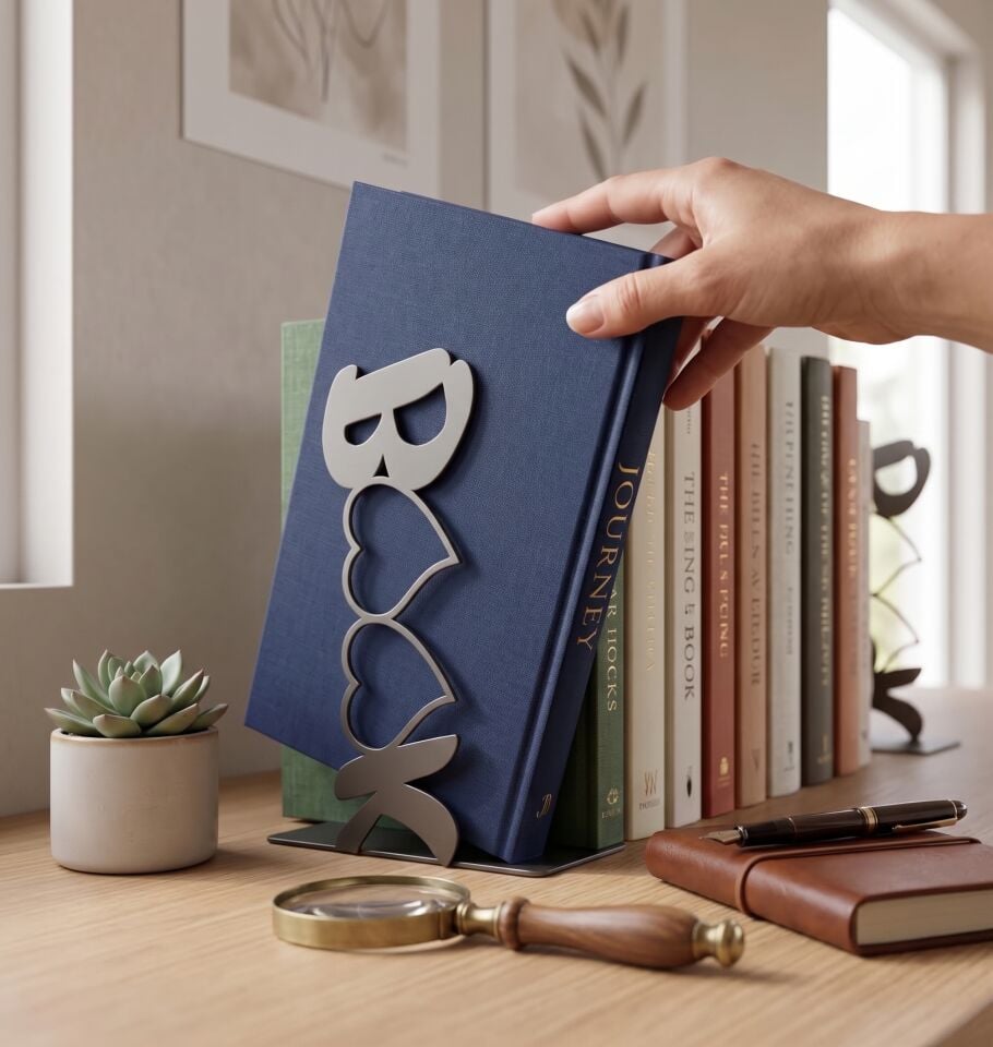 HAMTON ELKAT KT5 – Kalpli BOOK Yazılı Metal Kitap Tutucu